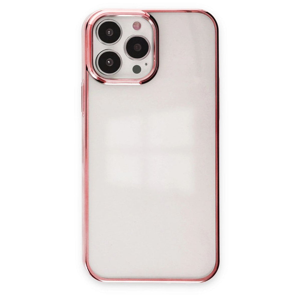Apple İphone 13 Pro Max Kılıf Element Silikon - Pembe