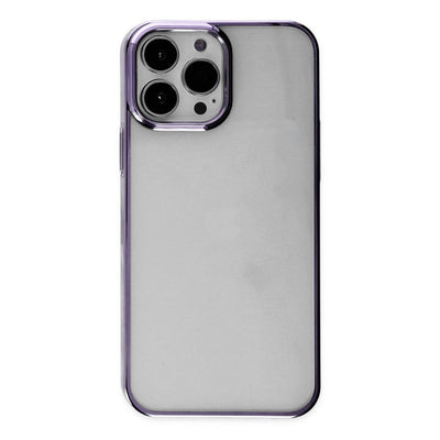 Apple İphone 13 Pro Max Kılıf Element Silikon - Mor