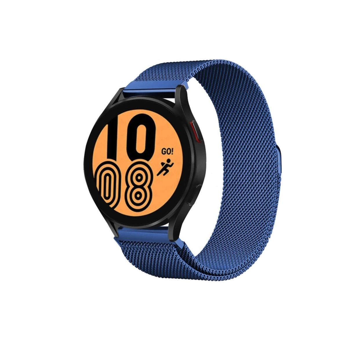Samsung Galaxy Watch 4 Metal Mıknatıslı Kordon - Mavi