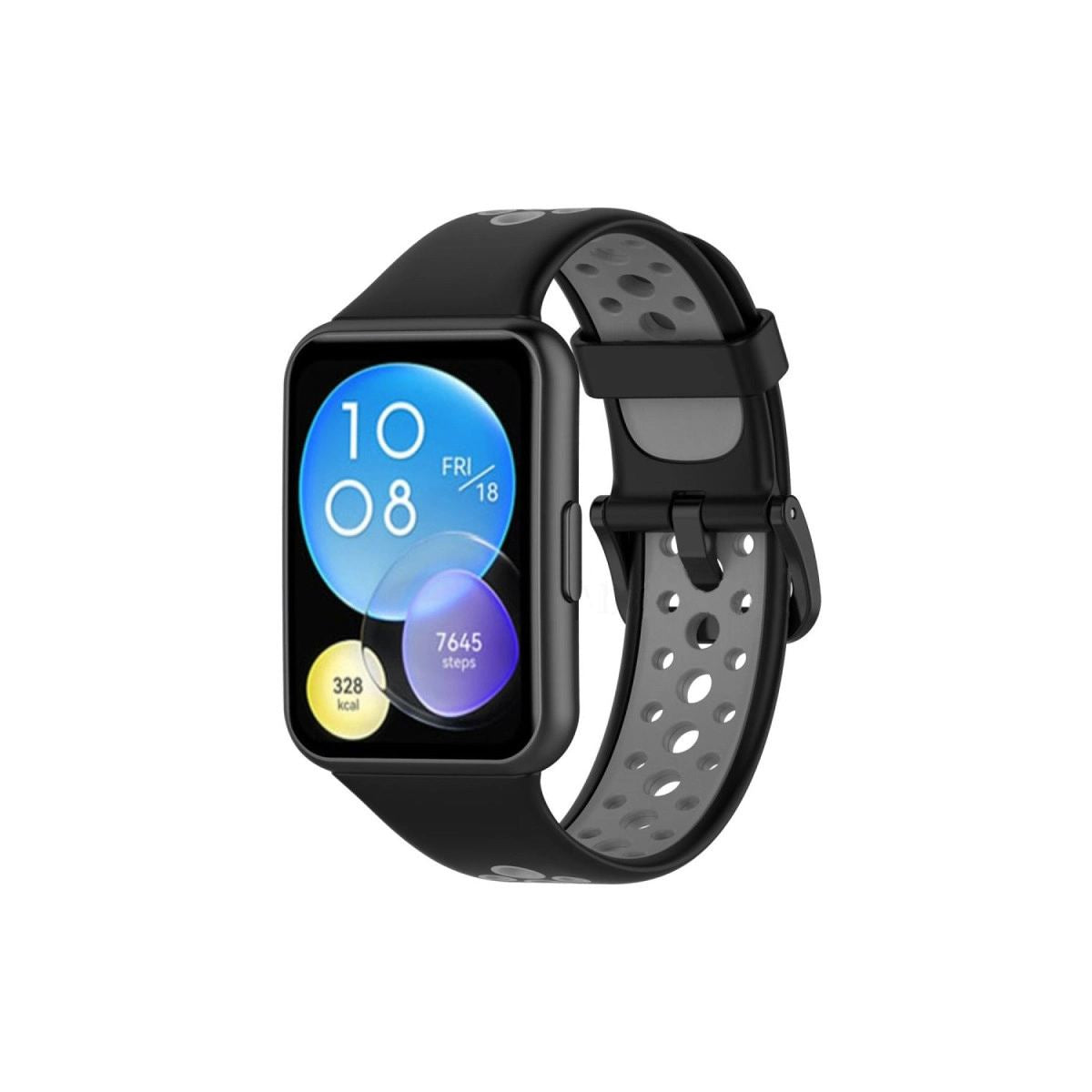 Huawei Watch Fit 2 Spor Delikli Kordon - gri