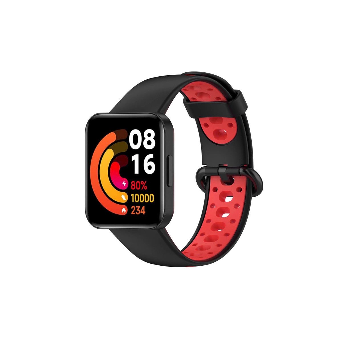 Xiaomi Redmi Watch 2 Spor Delikli Kordon - kırmızı