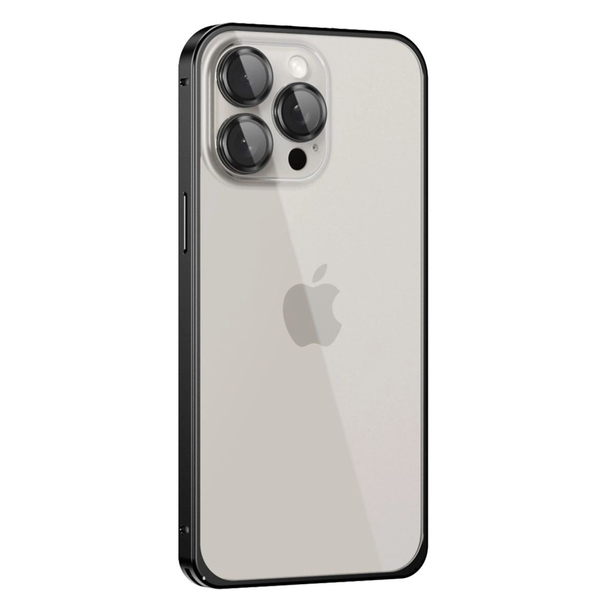 Joko Apple İphone 15 Pro Max Metal Bumper Mat Kapak - Siyah
