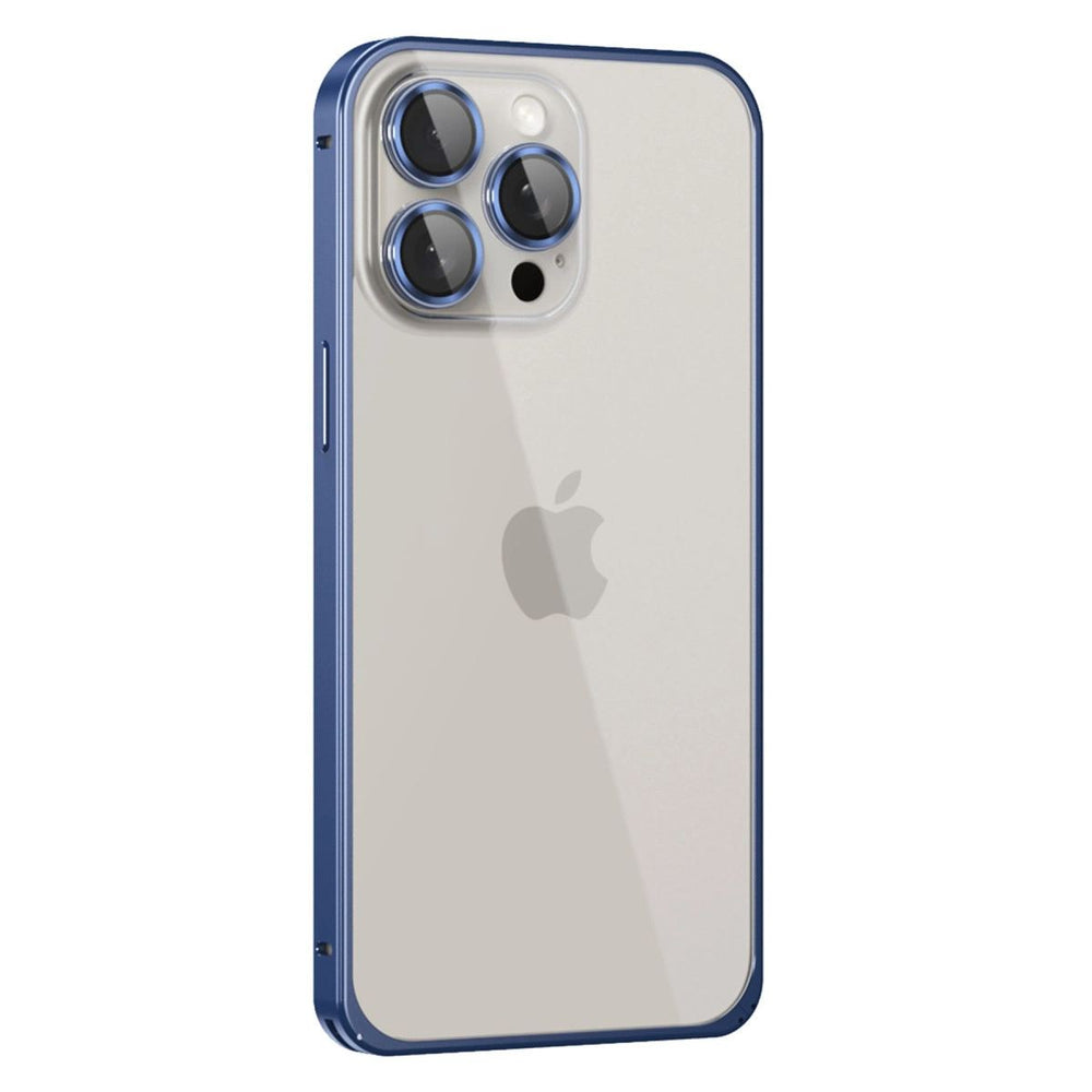 Joko Apple İphone 15 Pro Max Metal Bumper Mat Kapak - Lacivert