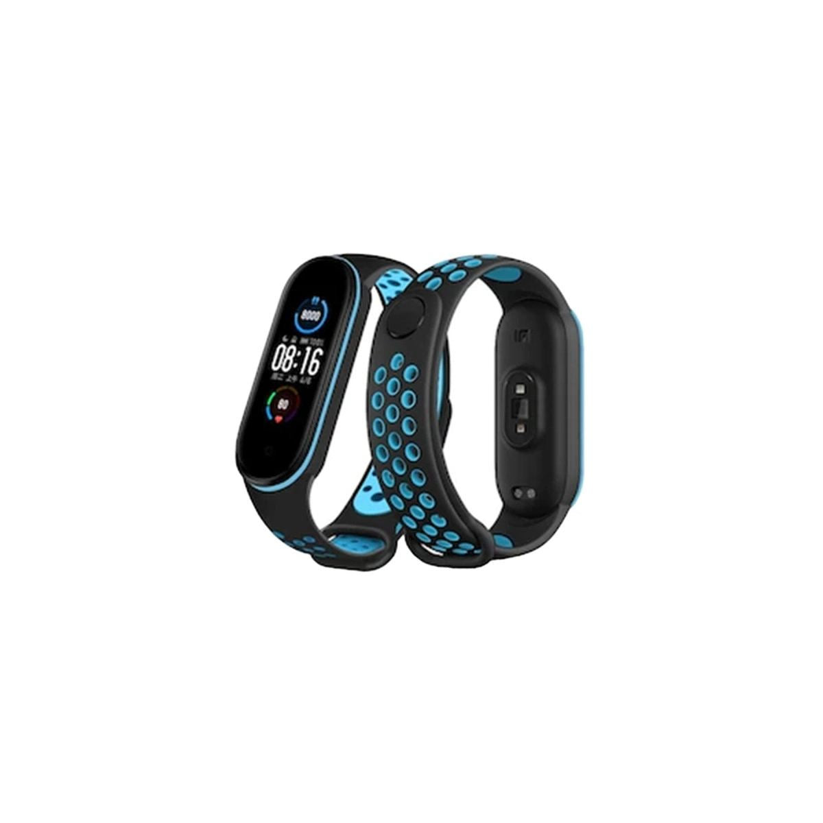 Xiaomi Mi Band 6 Spor Delikli Kordon - mavi