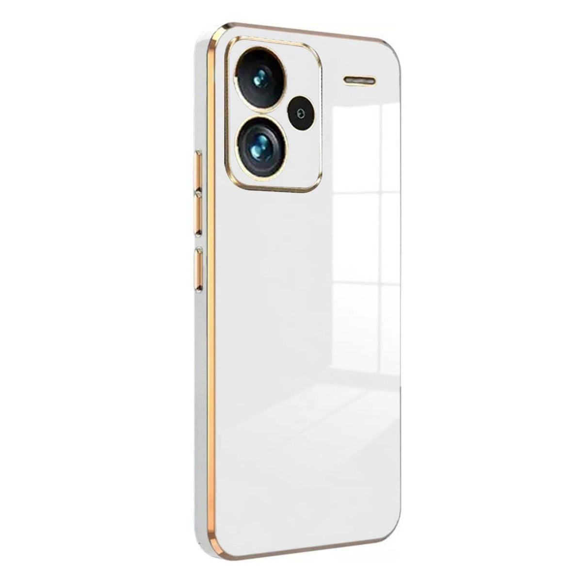Xiaomi Redmi Note 13 Pro Plus Kılıf Volet Silikon - Beyaz
