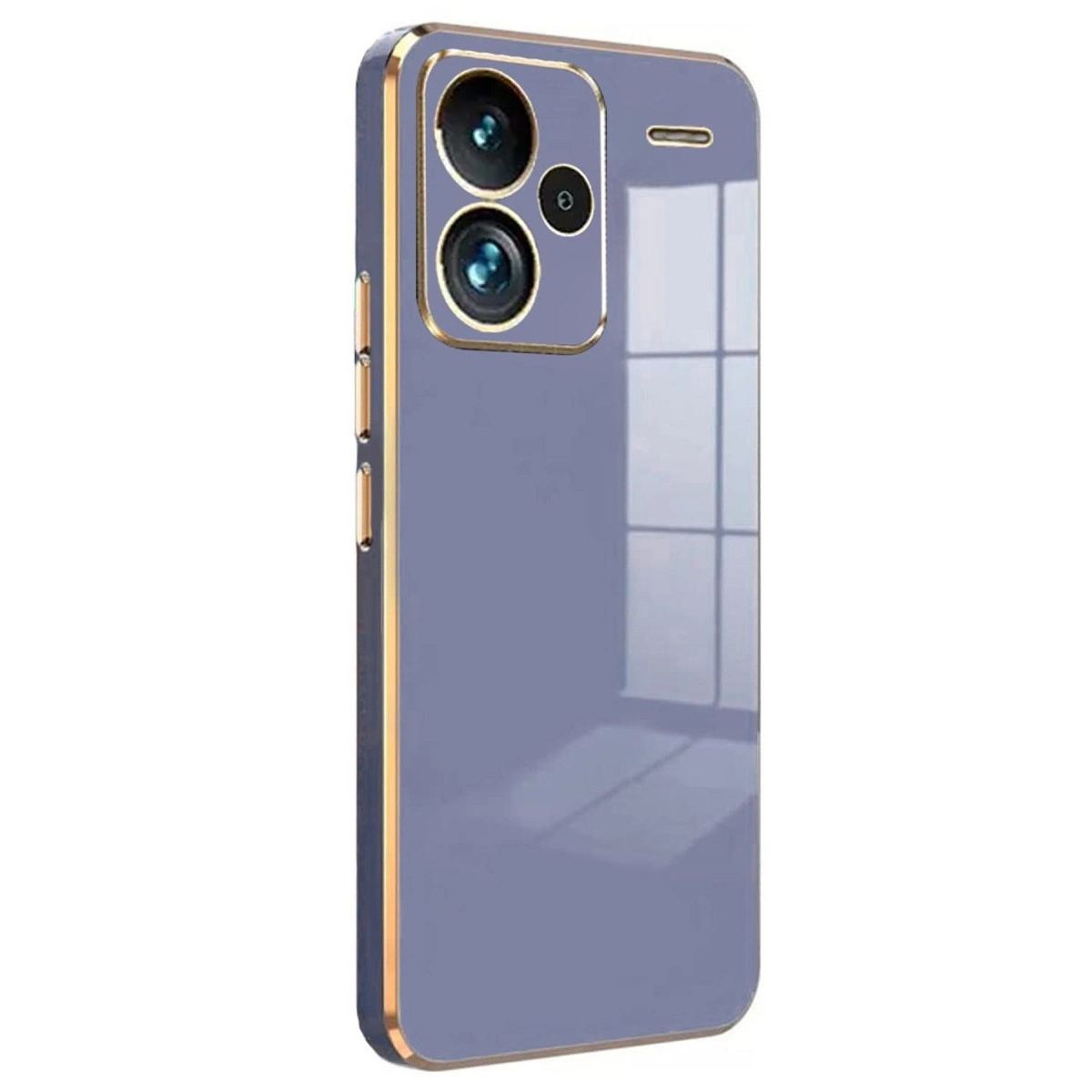 Xiaomi Redmi Note 13 Pro Plus Kılıf Volet Silikon - Mavi