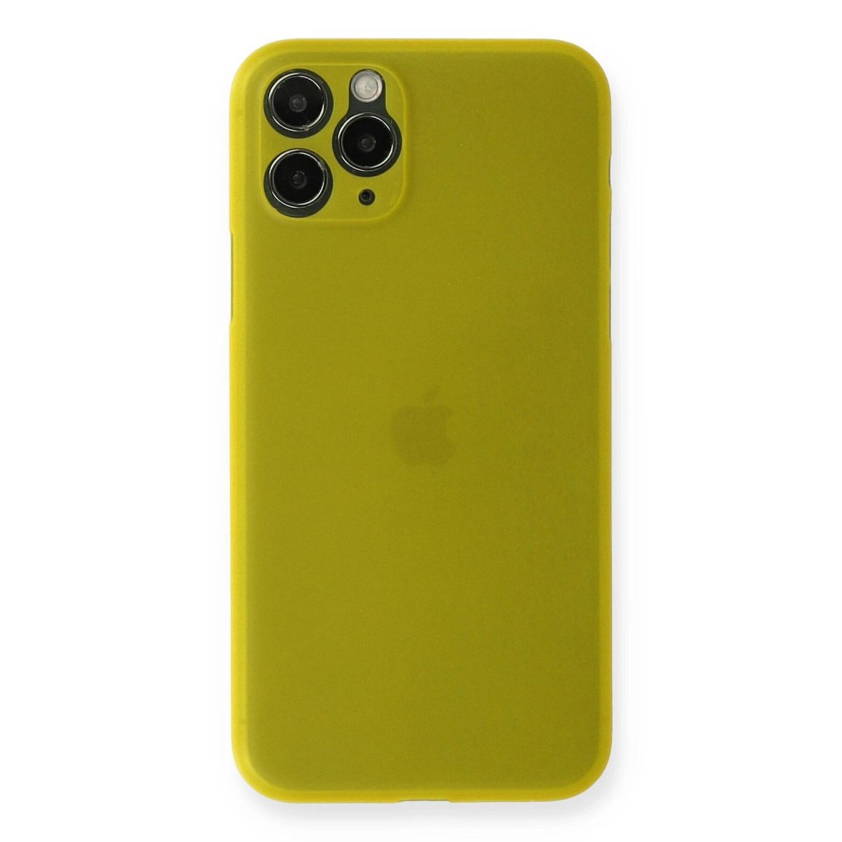 Apple İphone 11 Pro Max Kılıf Pp Ultra İnce Kapak - Sarı