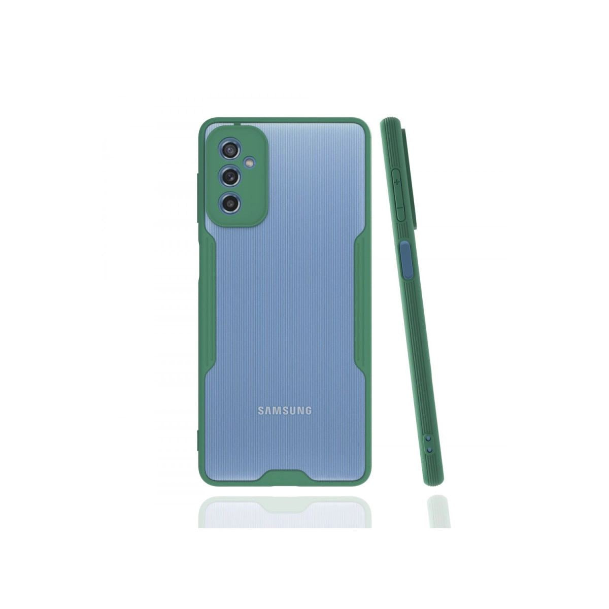 Samsung Galaxy M52 5g Kılıf Platin Silikon - Yeşil
