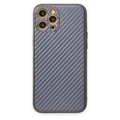 Apple İphone 12 Pro Kılıf Coco Karbon Silikon - Gri