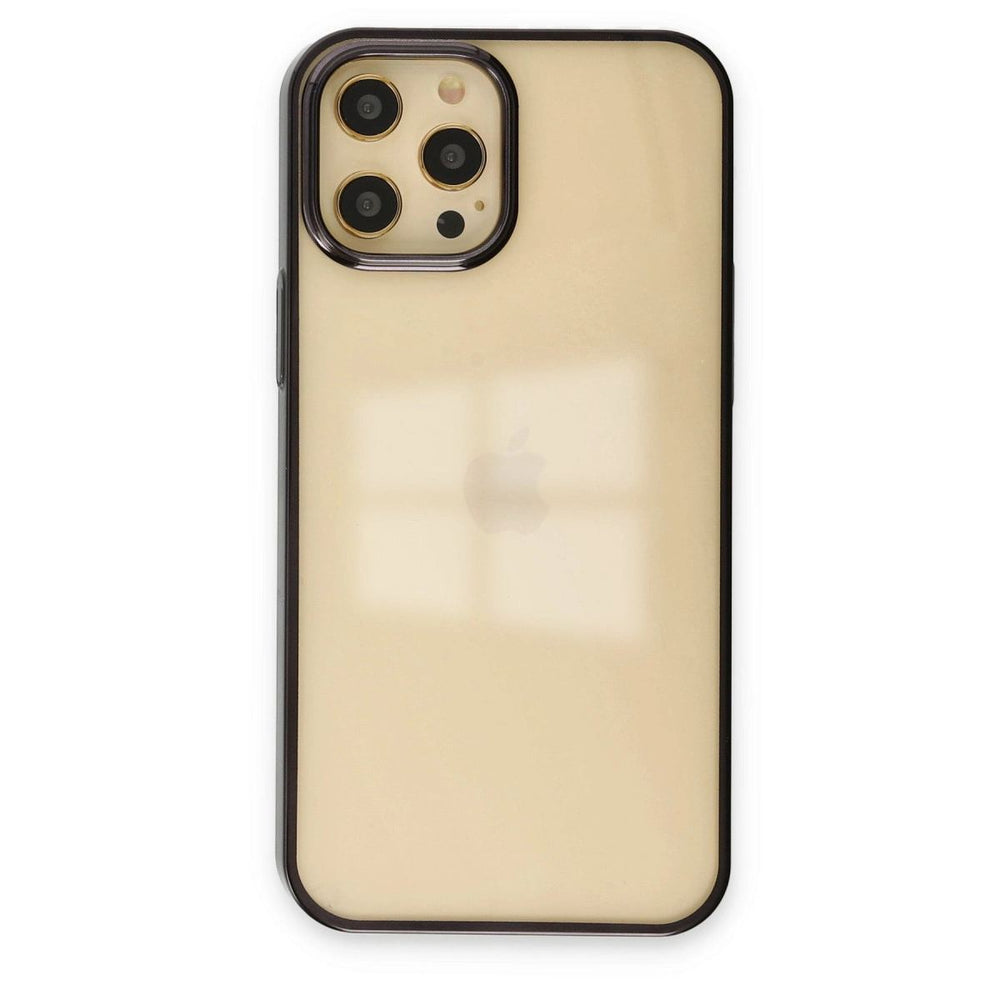 Apple İphone 12 Pro Max Kılıf Element Silikon - Siyah