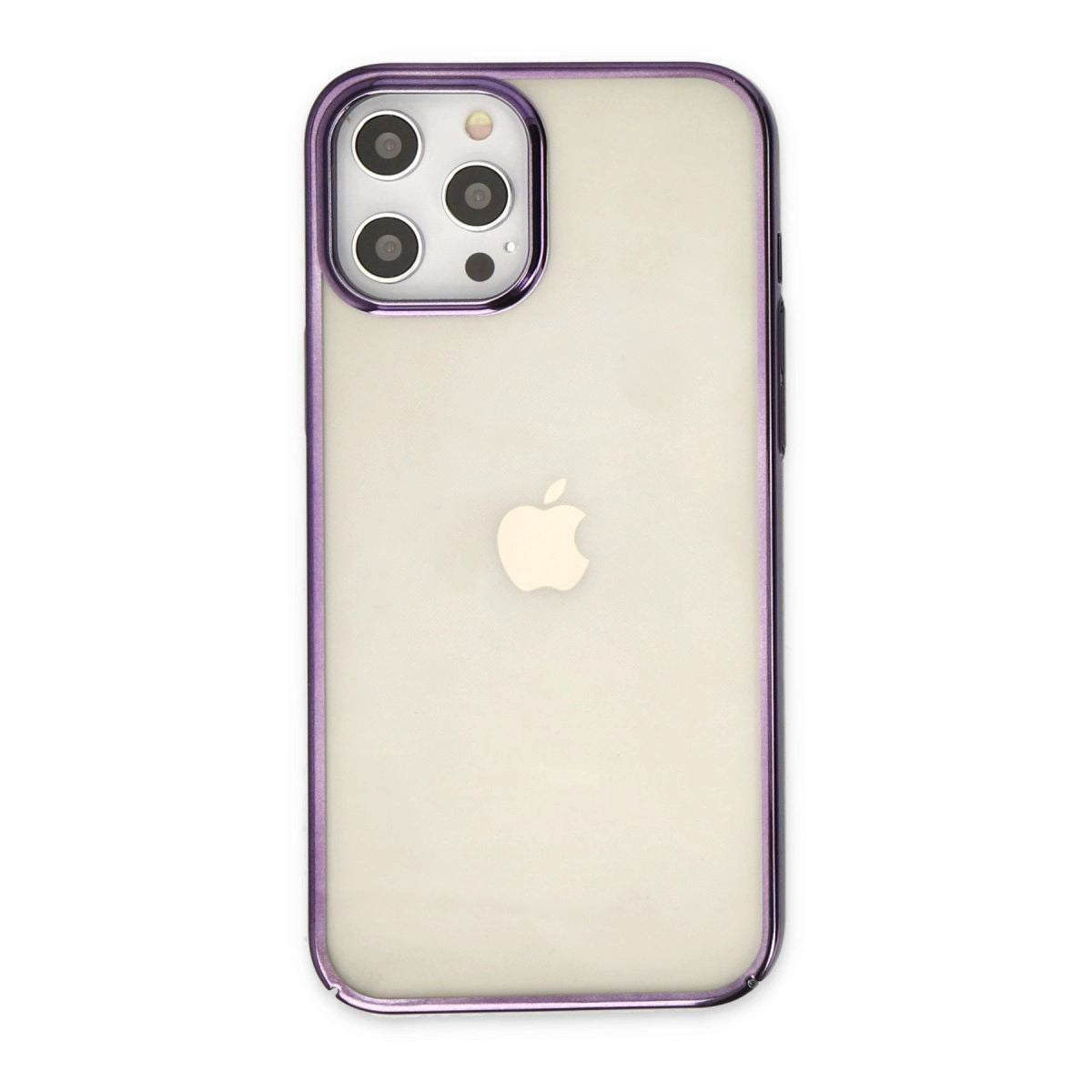Apple İphone 12 Pro Max Kılıf Element Silikon - Mor