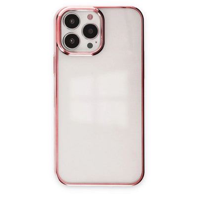 Apple İphone 13 Pro Kılıf Element Silikon - Pembe