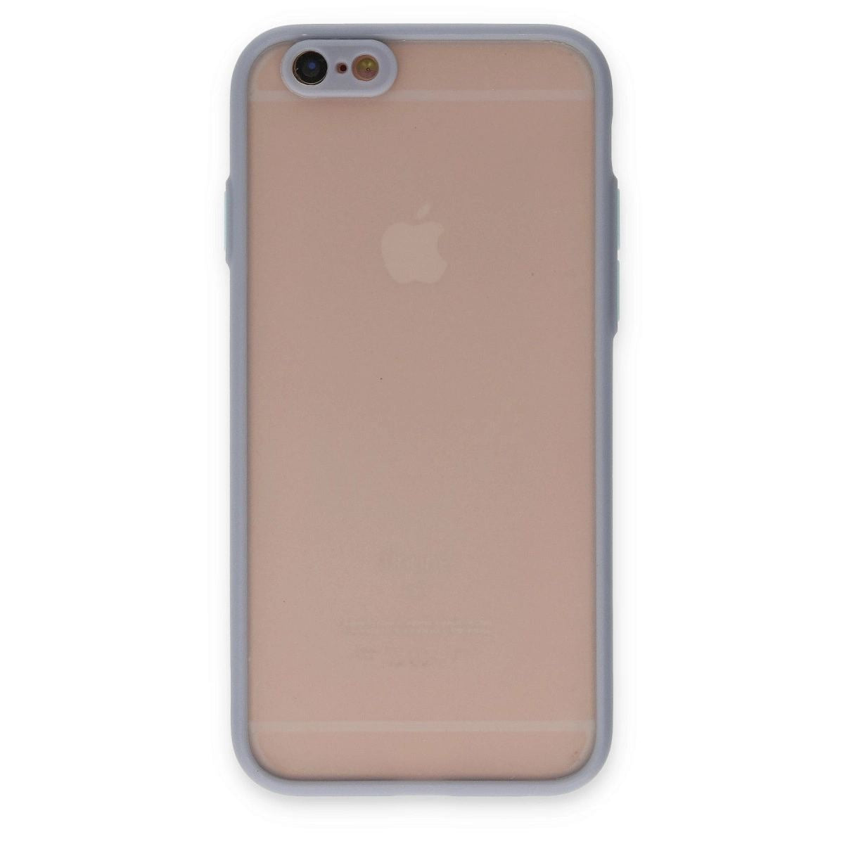 Apple İphone 6 Kılıf Montreal Silikon Kapak - Gri