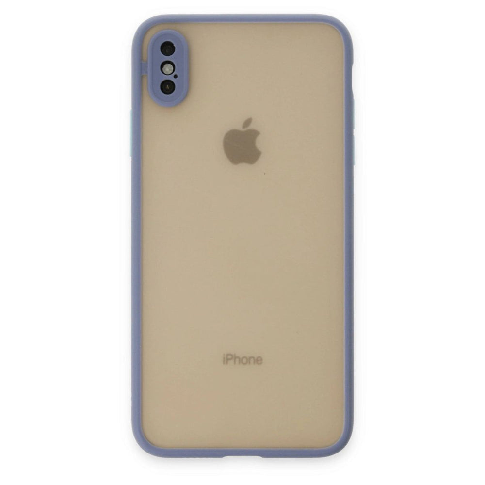 Apple İphone X Kılıf Montreal Silikon Kapak - Gri