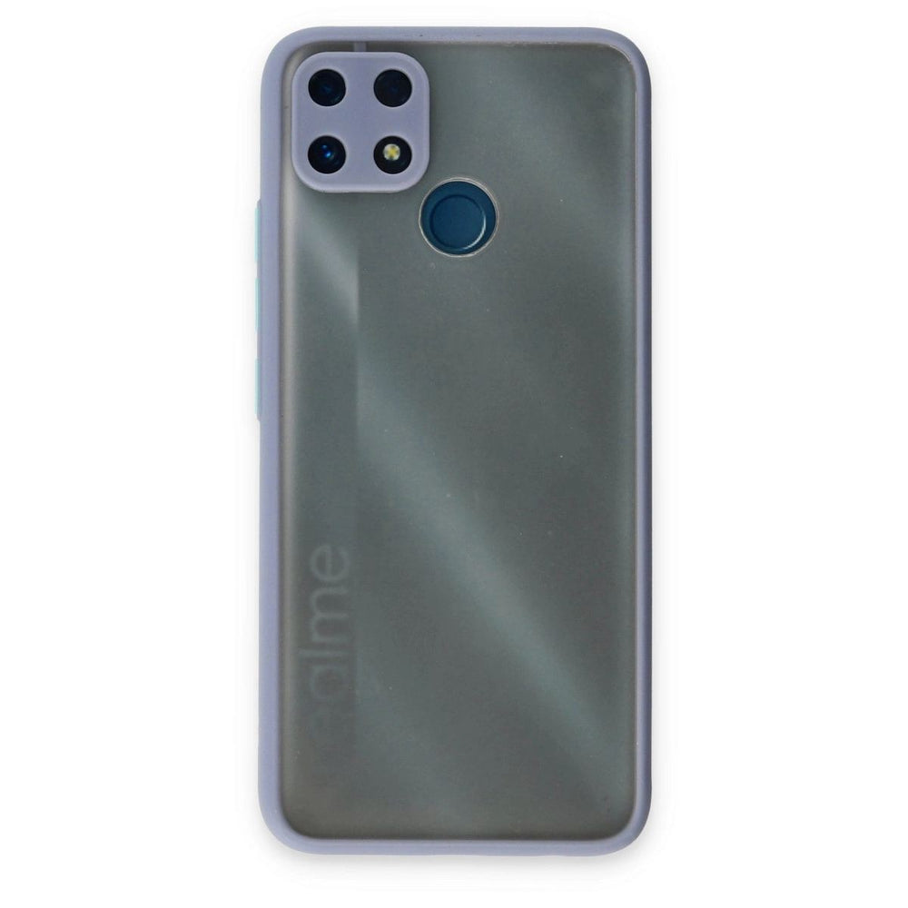 Realme C25 Kılıf Montreal Silikon Kapak - Gri