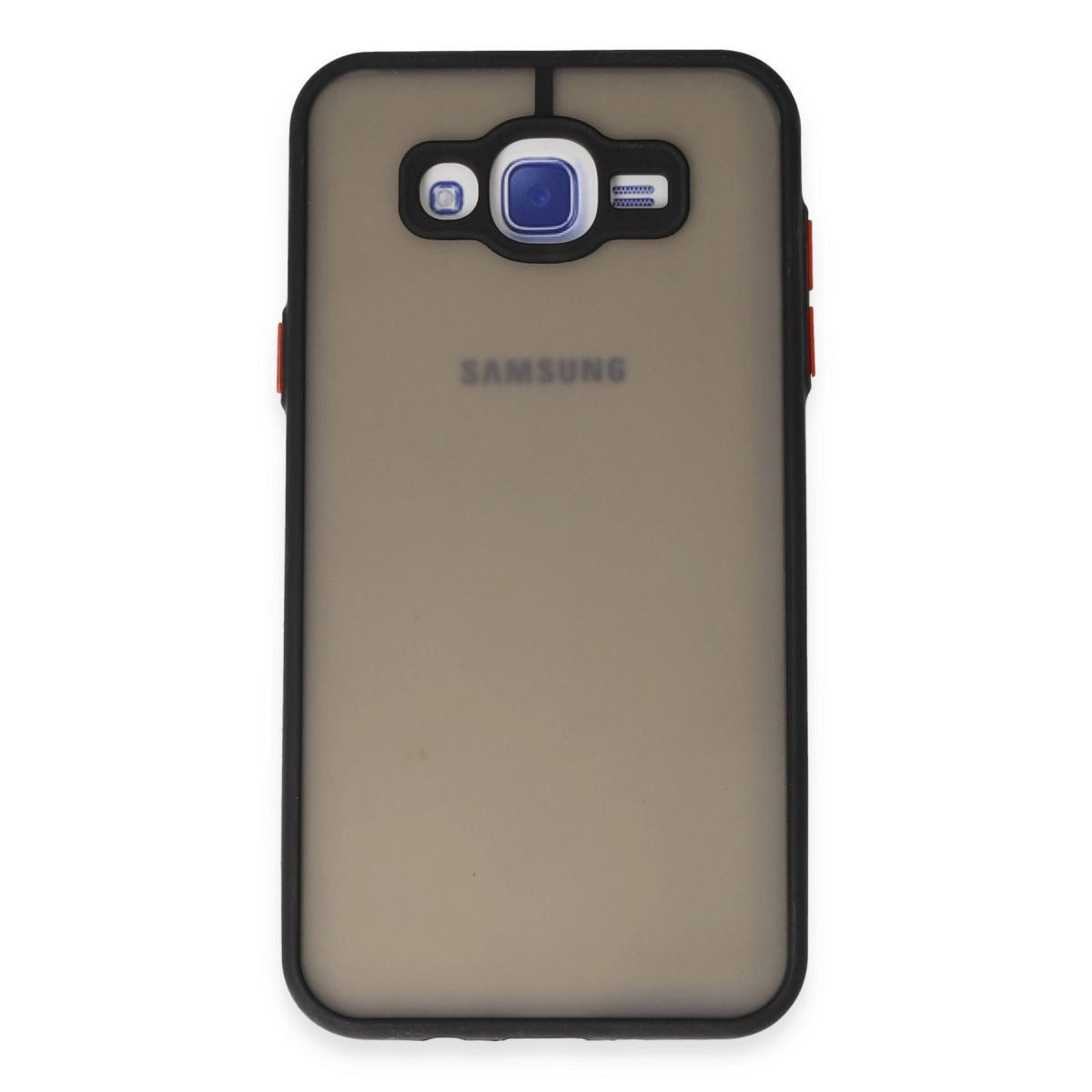 Samsung Galaxy J7 Kılıf Montreal Silikon Kapak - Siyah