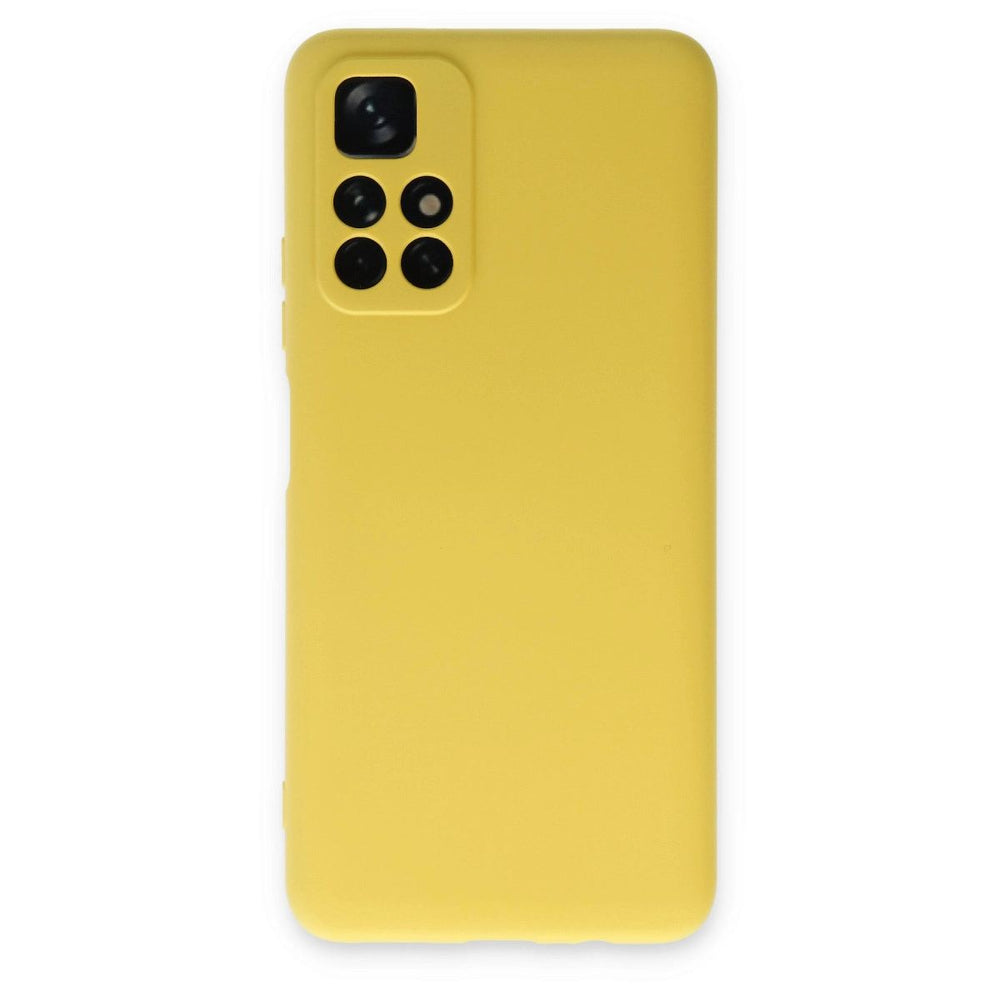 Xiaomi Redmi Note 11t Kılıf Nano İçi Kadife Silikon - Sarı