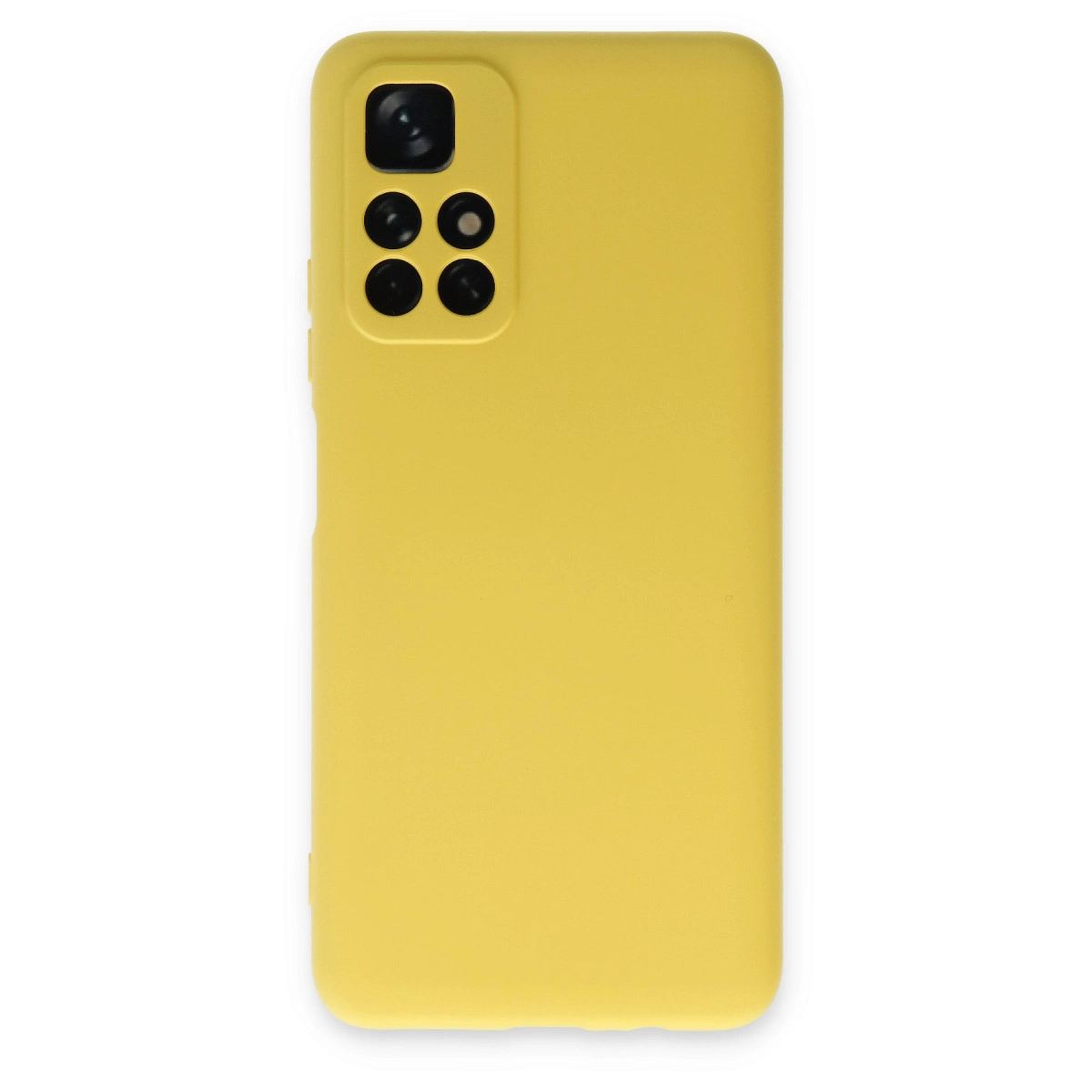Xiaomi Redmi Note 11t Kılıf Nano İçi Kadife Silikon - Sarı