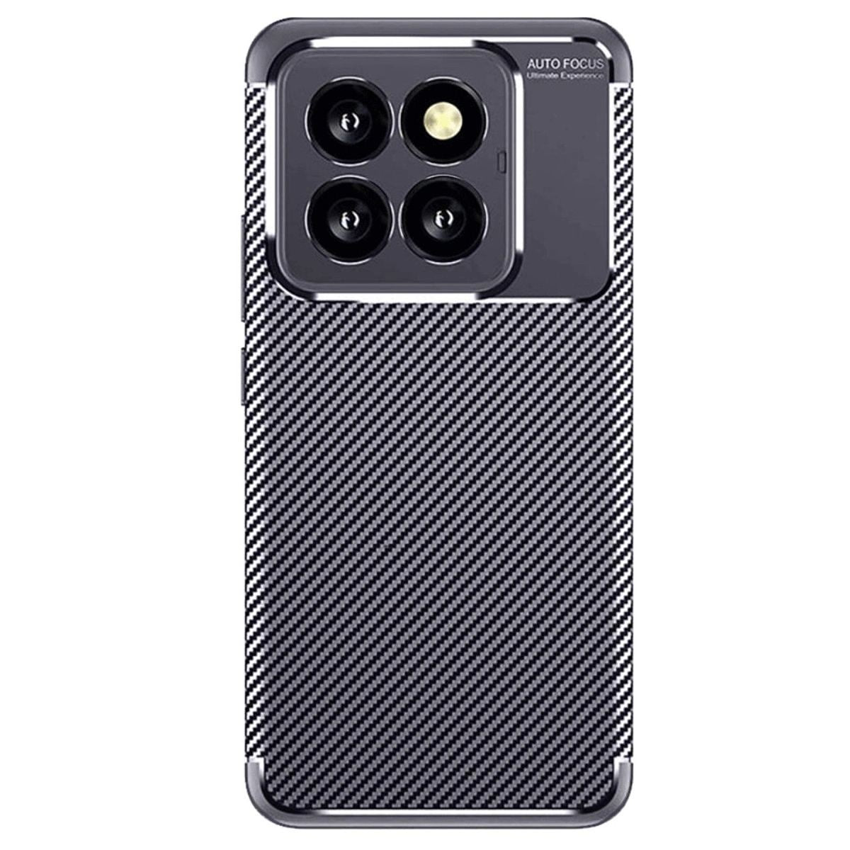 Xiaomi Mi 14t Pro Kılıf Auto Focus Karbon Kapak - Lacivert