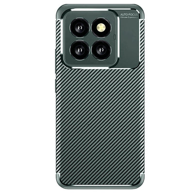 Xiaomi Mi 14t Pro Kılıf Auto Focus Karbon Kapak - Koyu Yeşil