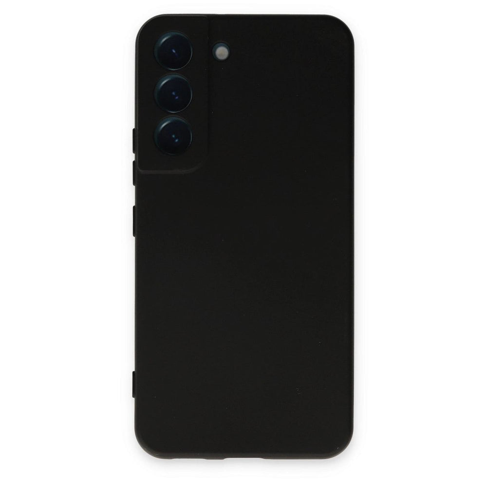 Samsung Galaxy S22 Kılıf Nano İçi Kadife Silikon - Siyah