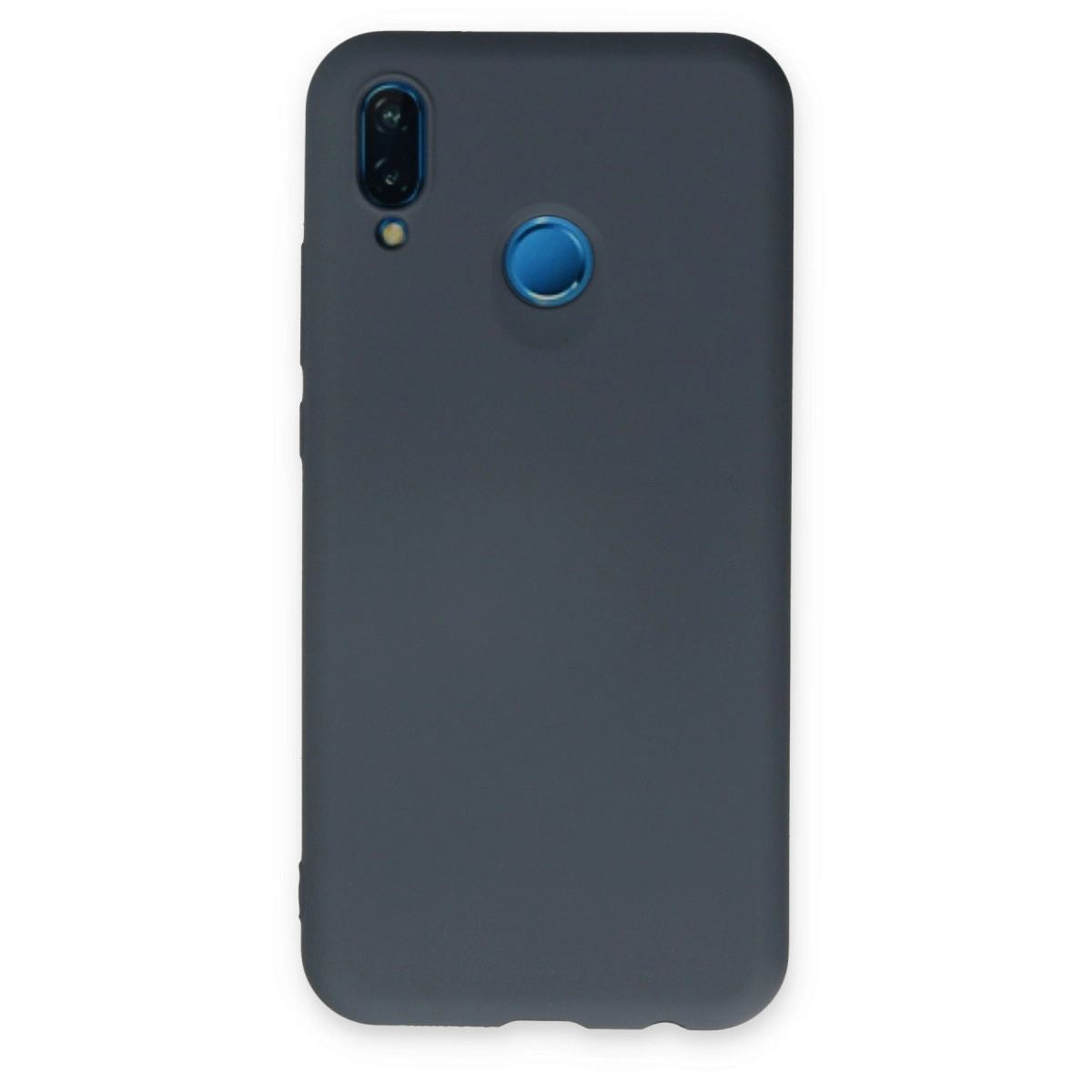 Huawei P20 Lite Kılıf Nano İçi Kadife Silikon - Gri