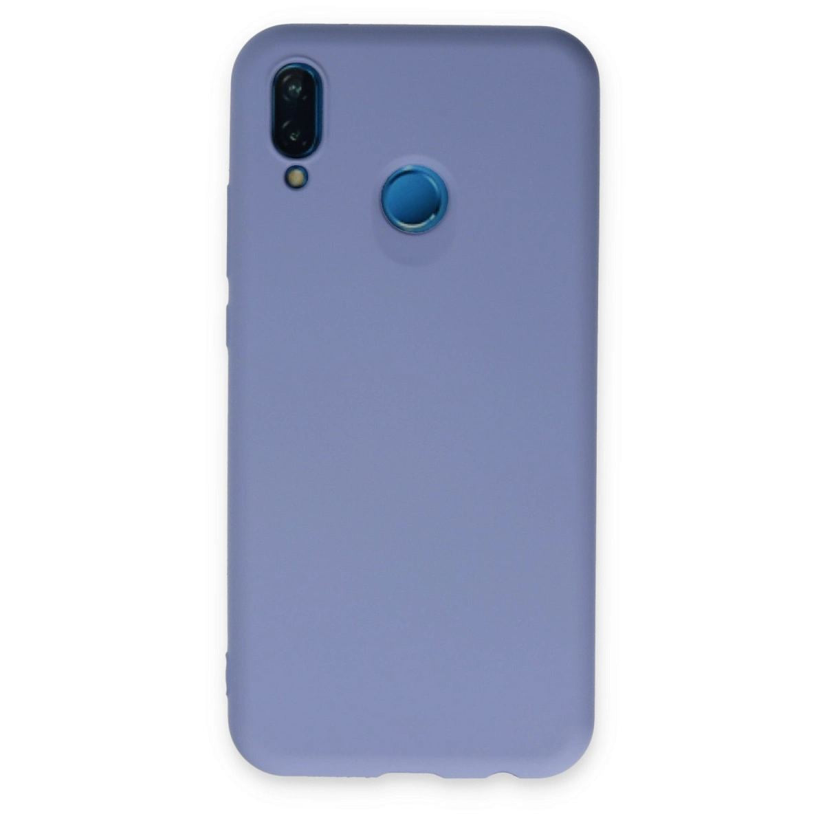 Huawei P20 Lite Kılıf Nano İçi Kadife Silikon - Lila