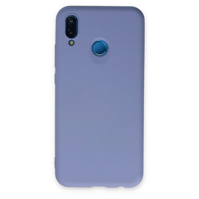 Huawei P20 Lite Kılıf Nano İçi Kadife Silikon - Lila