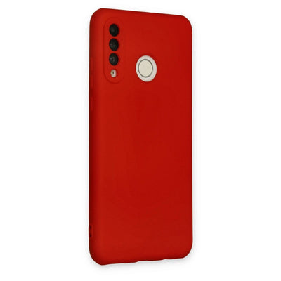 Huawei P30 Lite Kılıf Nano İçi Kadife Silikon - Kırmızı