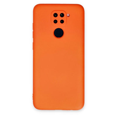 Xiaomi Redmi Note 9 Kılıf Nano İçi Kadife Silikon - Turuncu