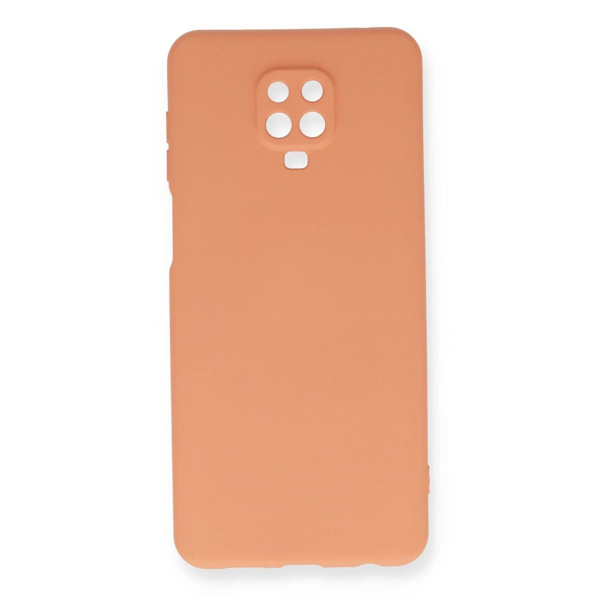 Xiaomi Redmi Note 9 Pro Kılıf Nano İçi Kadife Silikon - Turuncu