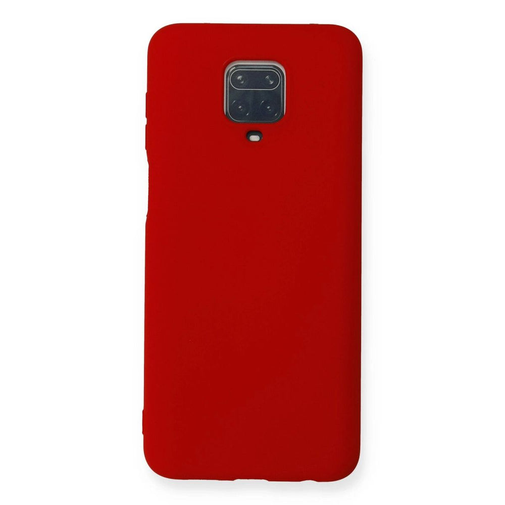 Xiaomi Redmi Note 9 Pro Kılıf Nano İçi Kadife Silikon - Kırmızı