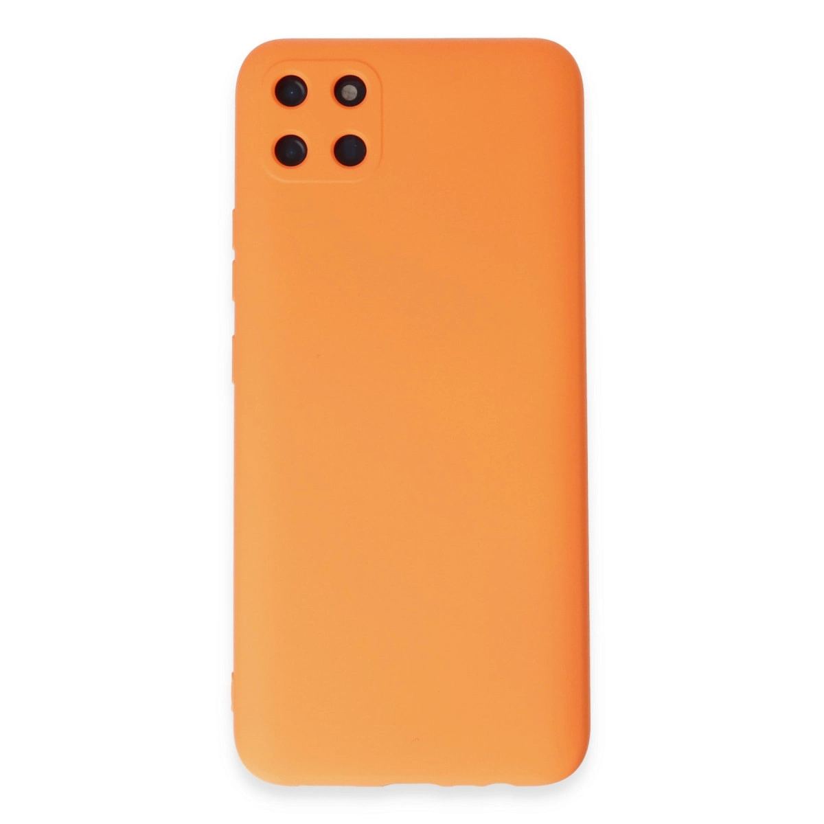 Realme C11 Kılıf Nano İçi Kadife Silikon - Turuncu