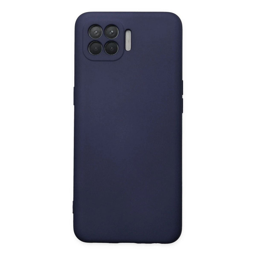 Oppo Reno 4 Lite Kılıf Nano İçi Kadife Silikon - Lacivert