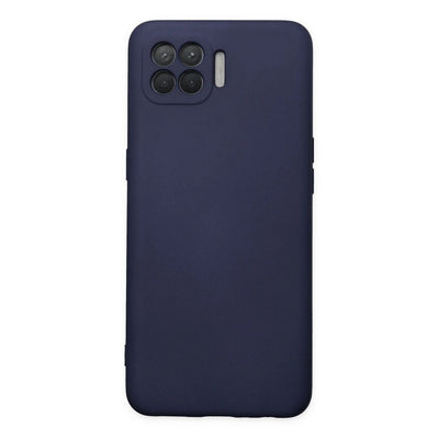 Oppo Reno 4 Lite Kılıf Nano İçi Kadife Silikon - Lacivert