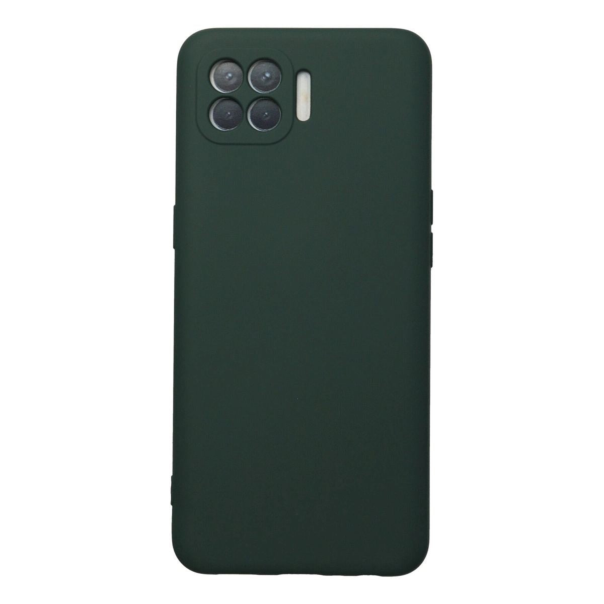 Oppo Reno 4 Lite Kılıf Nano İçi Kadife Silikon - Koyu Yeşil