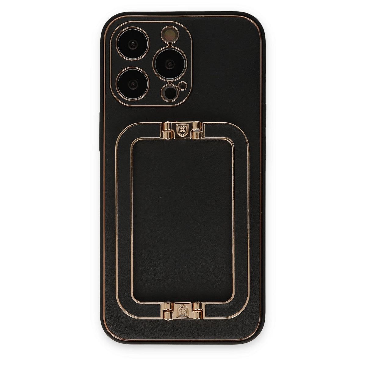 Apple İphone 13 Pro Max Kılıf Coco Elit Kapak - Siyah