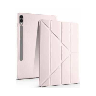 Samsung Galaxy X610 Tab S9 Fe Plus 12.4 Kılıf Kalemlikli Mars Tablet Kılıfı - Rose Gold
