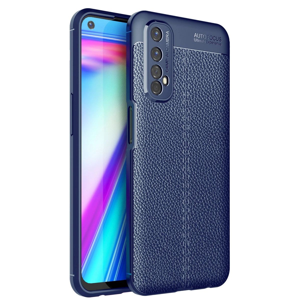 Realme 7 Kılıf Auto Focus Kapak - Lacivert