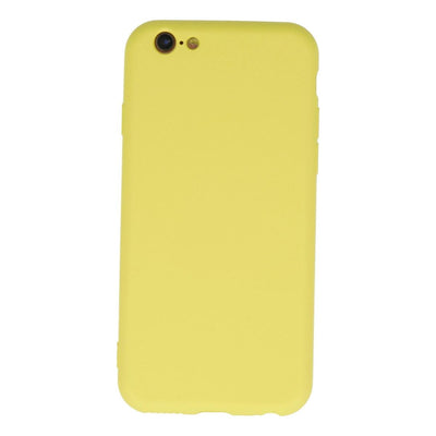 Apple İphone 6 Plus Kılıf Nano İçi Kadife Silikon - Sarı