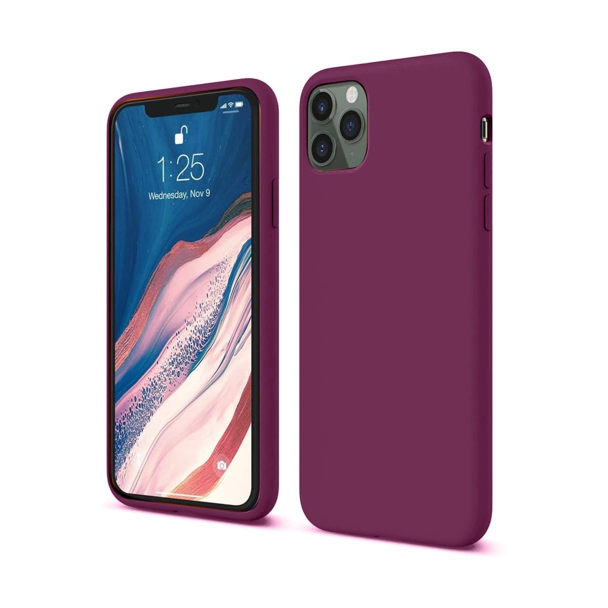 Apple İphone 11 Pro Kılıf First Silikon - Mürdüm