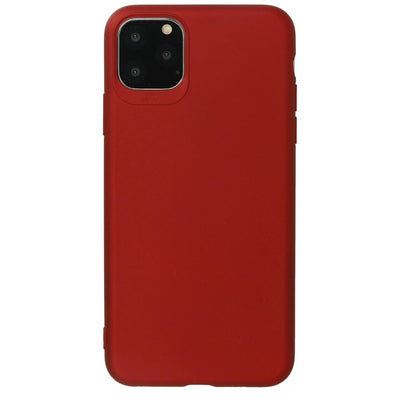 Apple İphone 11 Pro Max Kılıf First Silikon - Bordo