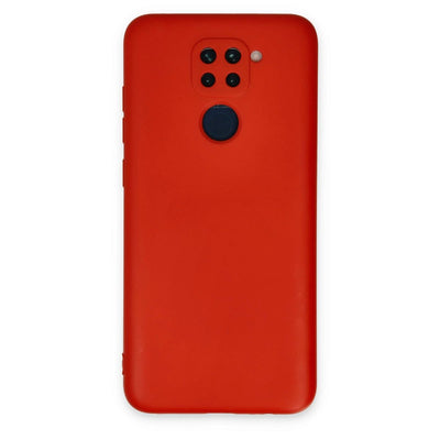 Xiaomi Redmi Note 9 Kılıf Nano İçi Kadife Silikon - Kırmızı