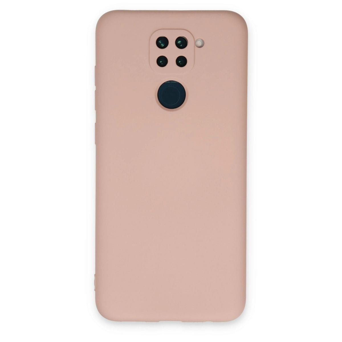 Xiaomi Redmi Note 9 Kılıf Nano İçi Kadife Silikon - Pudra