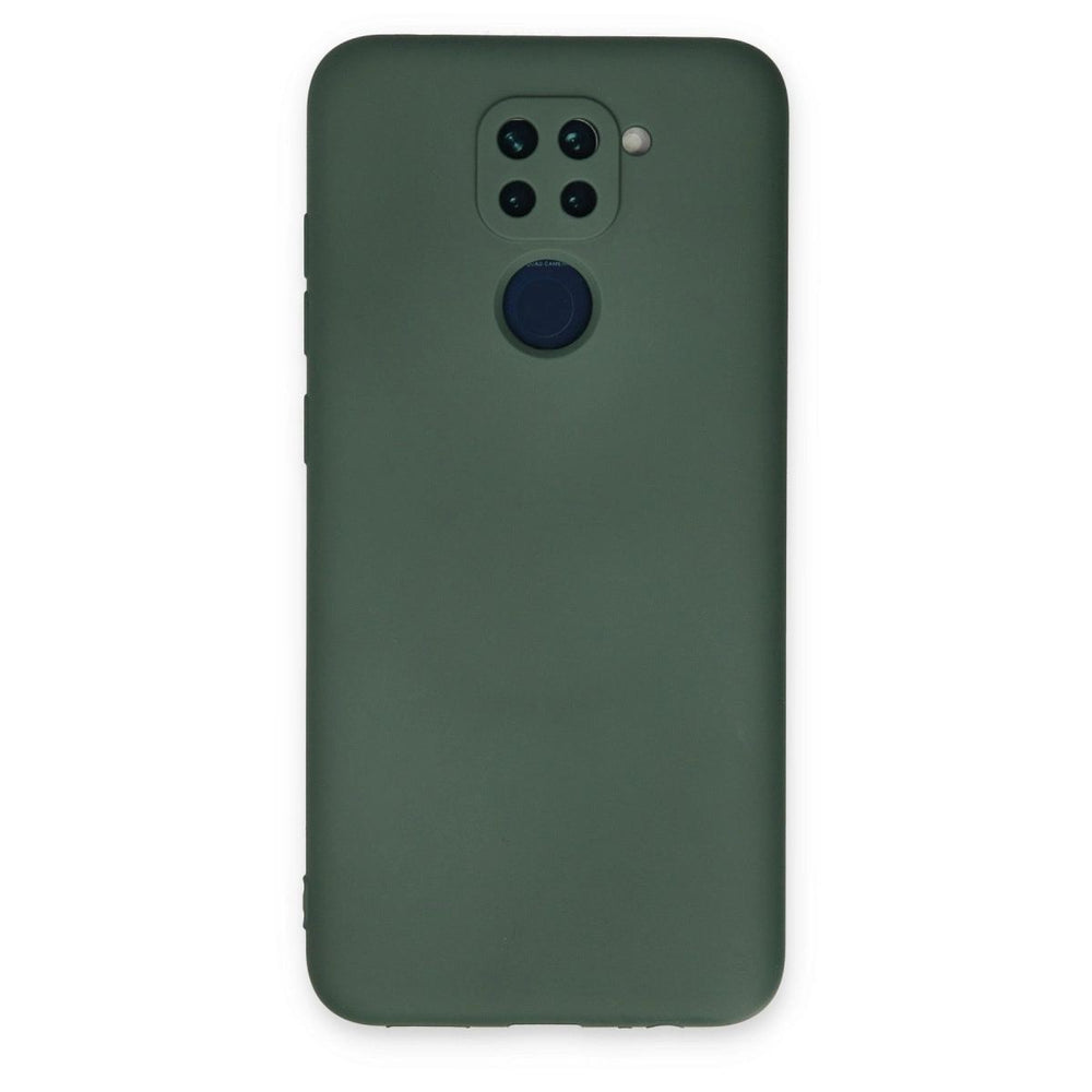 Xiaomi Redmi Note 9 Kılıf Nano İçi Kadife Silikon - Koyu Yeşil