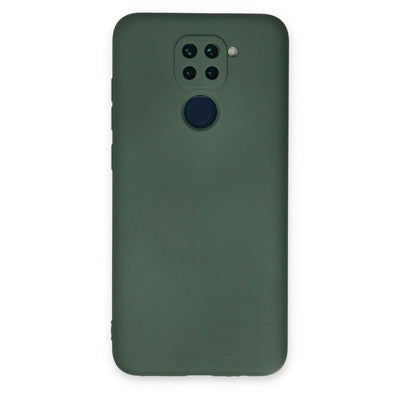 Xiaomi Redmi Note 9 Kılıf Nano İçi Kadife Silikon - Koyu Yeşil