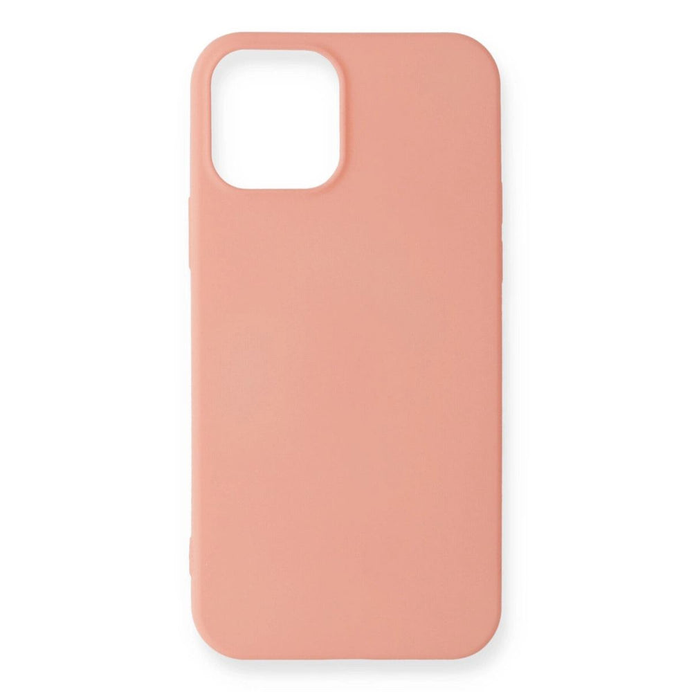 Apple İphone 12 Mini Kılıf First Silikon - Pudra