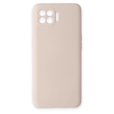 Oppo Reno 4 Lite Kılıf Nano İçi Kadife Silikon - Pudra