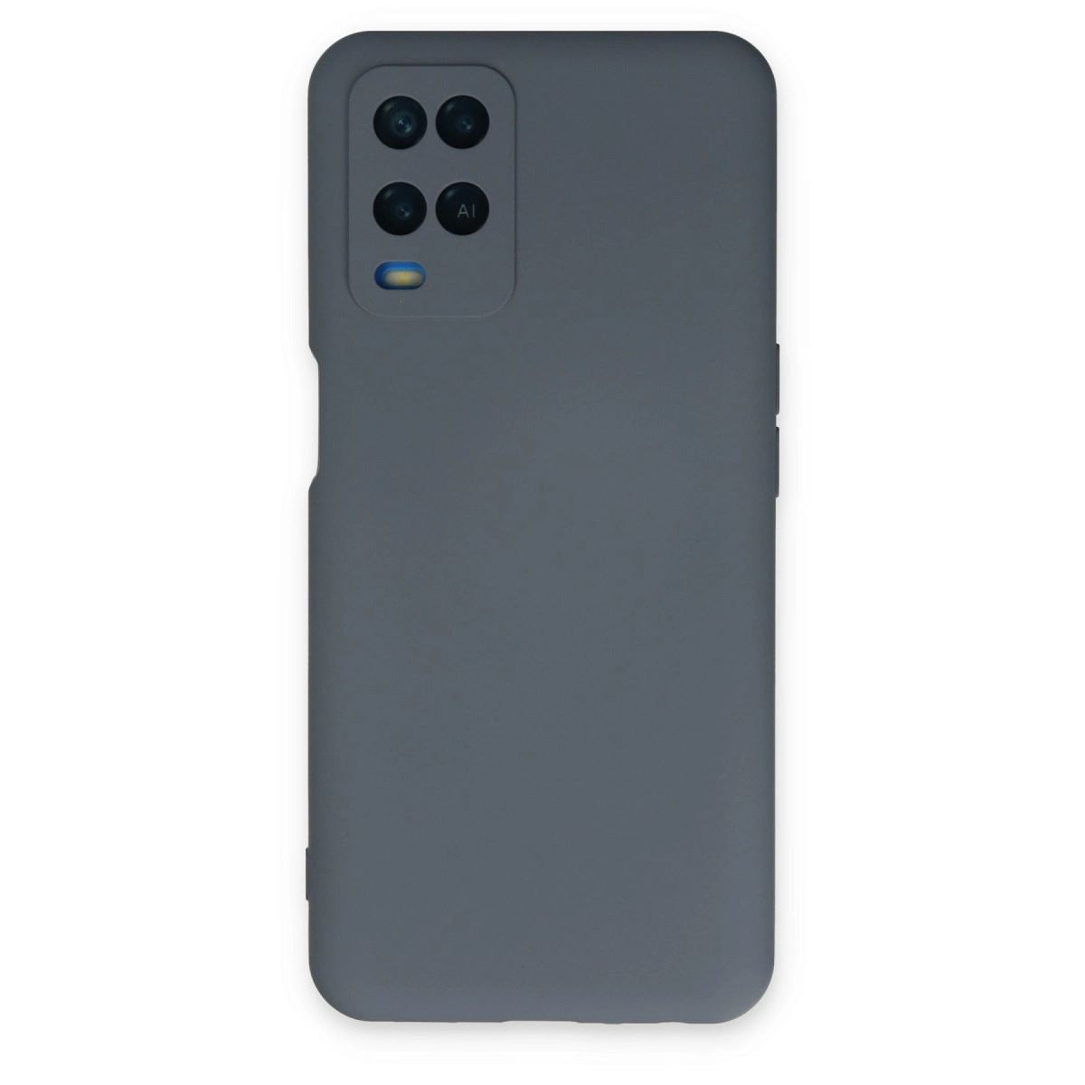 Oppo A54 4g Kılıf Nano İçi Kadife Silikon - Gri