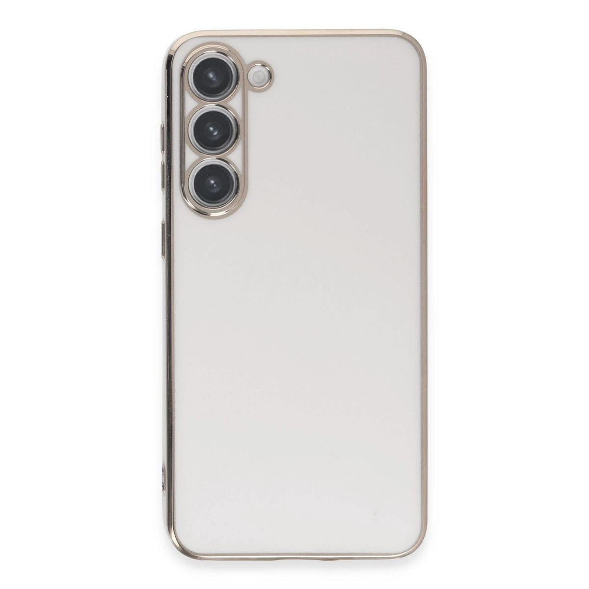 Samsung Galaxy S23 Kılıf Volet Silikon - Beyaz